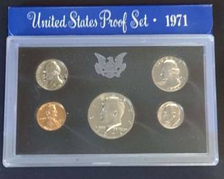 1971 vintage US Proof coin set 