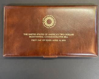 US Two Dollar Bicentennial Commemorative Bill April 13 1976  