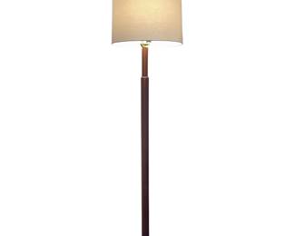 Wood floor lamp