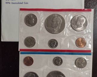 US Mint 1976 uncirculated coins
