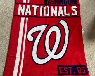 Washington National fleece throw blanket 