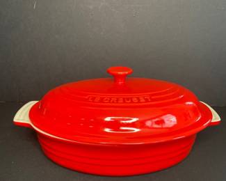 Le Creuset covered baking dish