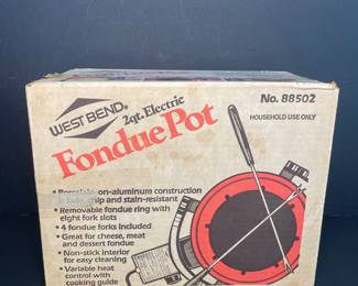 Vintage West Bend Fondue Pot 