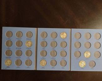 Liberty Standing Half Dollar Collection 1916-1936 Number One