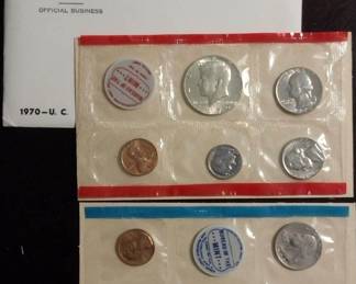US Dept of Treasury 1970 uncirculated coins