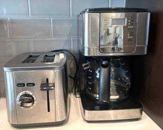 Mr Coffee digital 10 cup coffee maker 
Cuisinart Toaster 