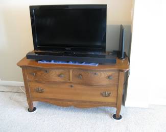 Vintage Dresser Type Side Piece - TV and Sound Bar