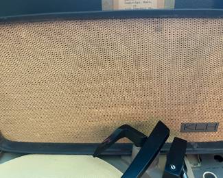 Vintage KLH Model Eleven Portable Suitcase Phonograph Record Player.