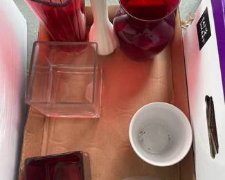 Assorted vases and planters.