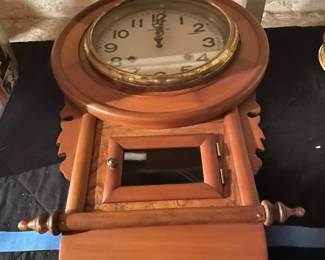Trademark wall clock.
