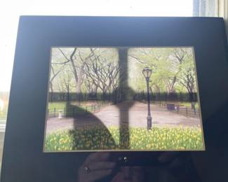 Framed print.