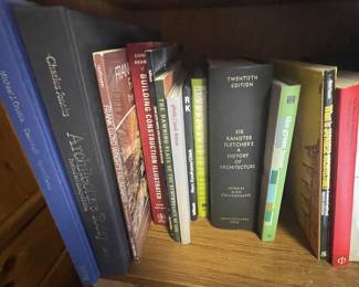 Great selection of books on architecture.