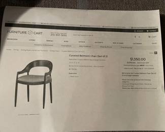 Furniture Cart - curated Belmont Chair (set of eight).