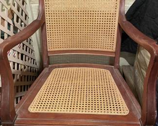 Cane chair.