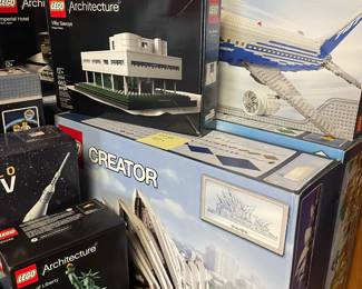 LARGE SELECTION OF LEGOS - many still new in box and retired. 


