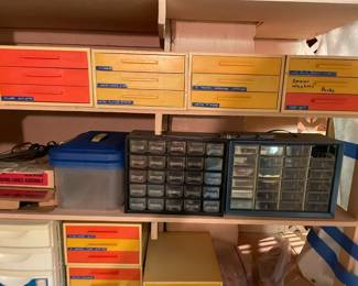 Containers for small parts.