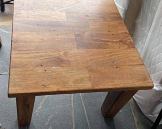 Pair of wooden side tables.