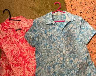 70's Lilly Pulitzer style Shirts (made from a pattern).