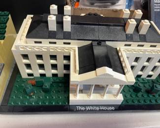 Assembled "The White House" Lego set (comes with instructions and extra pieces.