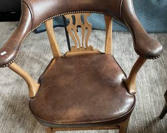 Century vintage 1980's leather armchair.