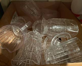 Plastic beer mugs.