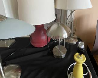 Assorted lamps.
