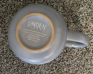 Linden Street blue dinnerware.