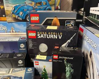 LARGE SELECTION OF LEGOS - many still new in box and retired. 


