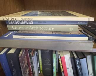 Great selection of books on architecture.
