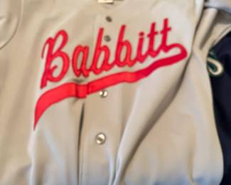 Vintage Babbitt sports jersey.