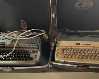 Typewriters.