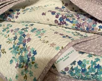 Pair of Laura Ashley Home twin comforters.