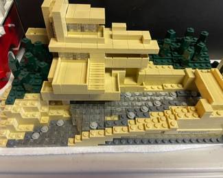 Lego set already built, comes with instructions and extra pieces. 