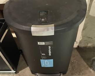 SimpleHuman 50 liter trash can.