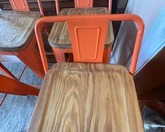 Metropolis low back counter stool (set of four).
