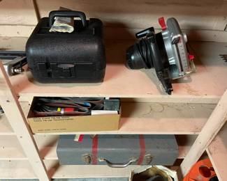 Assorted tools and accessories.