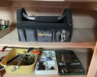 Assorted tools and accessories.