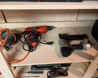 Assorted tools and accessories.