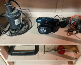 Assorted tools and accessories.