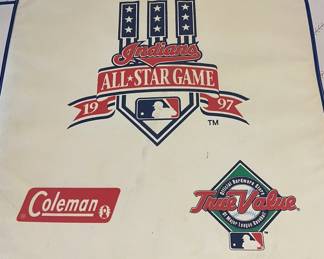 Vintage Cleveland Indians baseball All Star game seat cushion 1997.