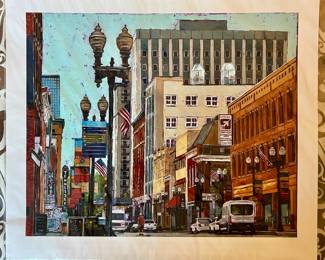 Unframed art print of downtown Knoxville