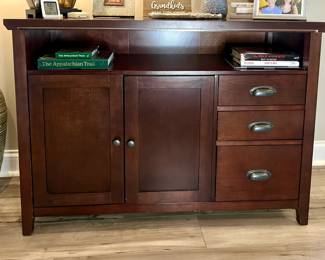 Cherry wood storage cabinet