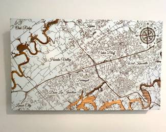 Wood map of Knoxville