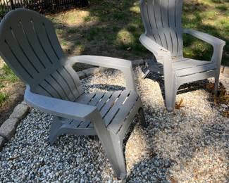 Resin Adirondack chairs