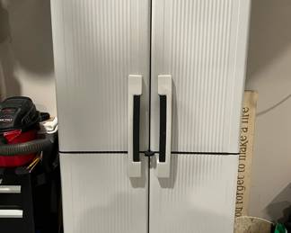 Rubbermaid plastic storage cabinets (3 total)