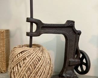 Cast iron twine holder