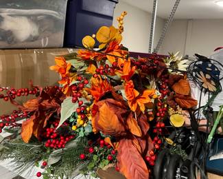 Assorted holiday decor