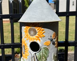 Metal birdhouse