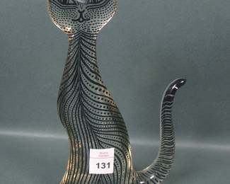 Abraham Palatnik Brazil Lucite Sitting Cat Figure