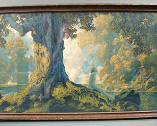 MAXFIELD PARRISH "DREAMING" PRINT